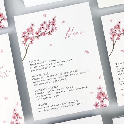 Valentina Pink Menu