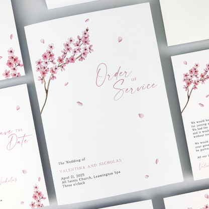 Valentina Pink Order of Service