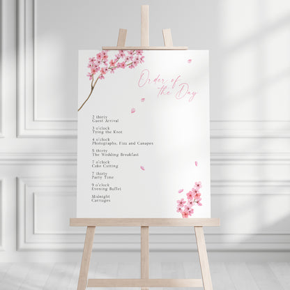 Valentina Pink Order of the Day Sign