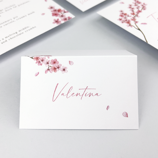 Valentina Pink Place Card