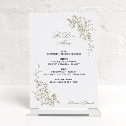 Victoria Matching Small Table Sign
