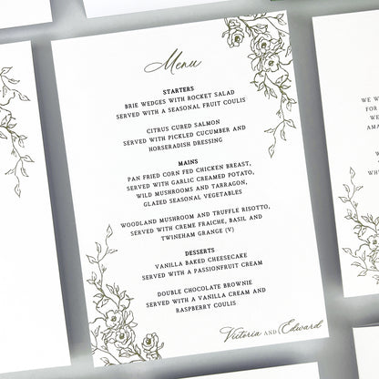Victoria Menu