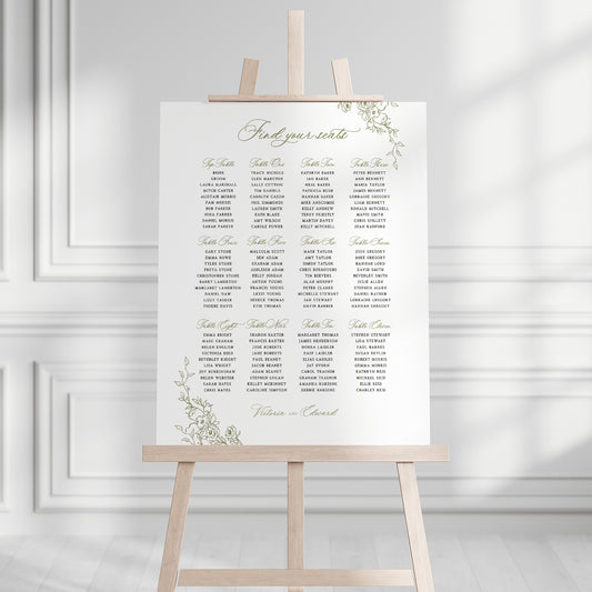 Victoria Seating Plan