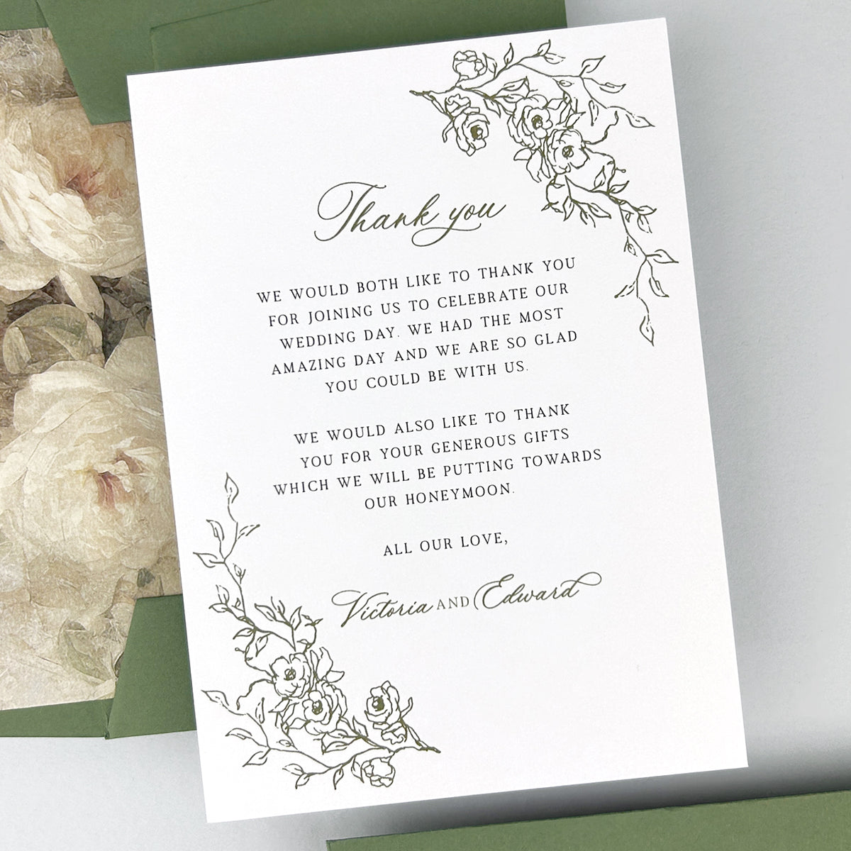 Victoria Thank You Card