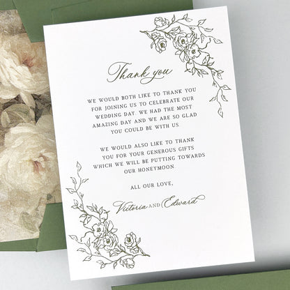 Victoria Thank You Card