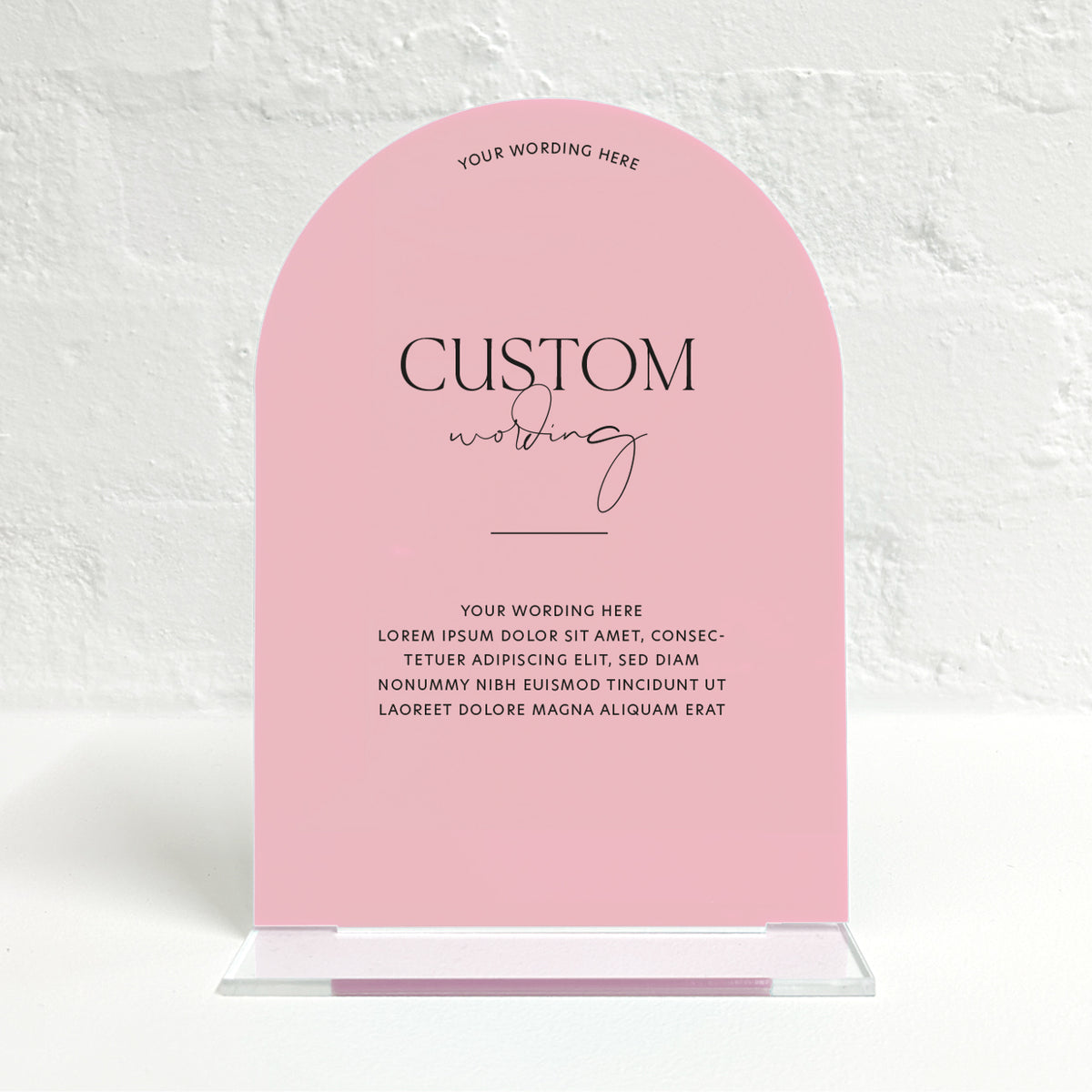 Violet Matching Small Table Sign