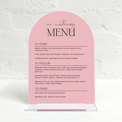 Violet Matching Small Table Sign