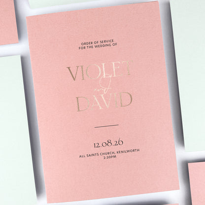 Violet Order of Service