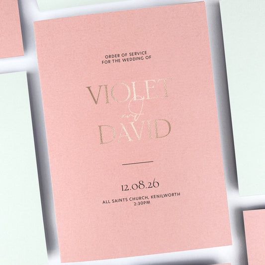 Violet Order of Service