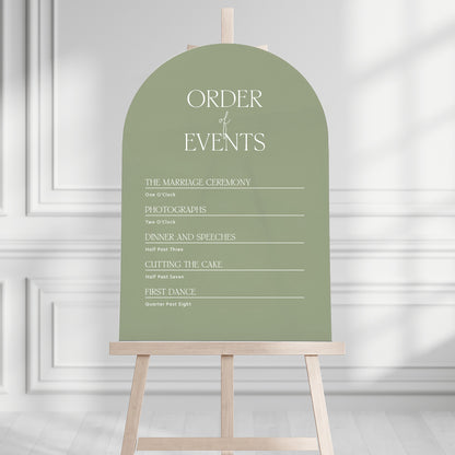Violet Order of the Day Sign