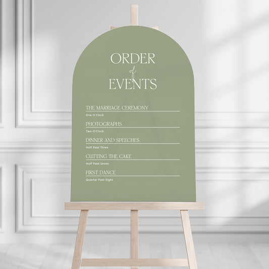 Violet Order of the Day Sign