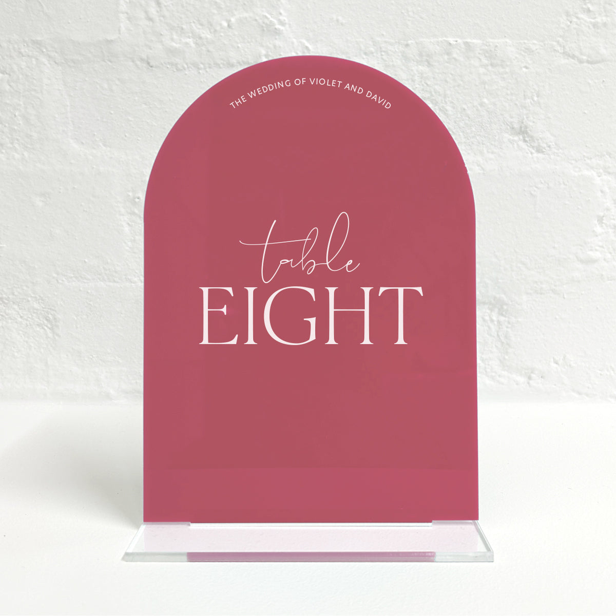 Violet Matching Small Table Sign