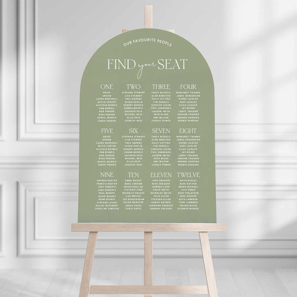 Violet Seating Plan