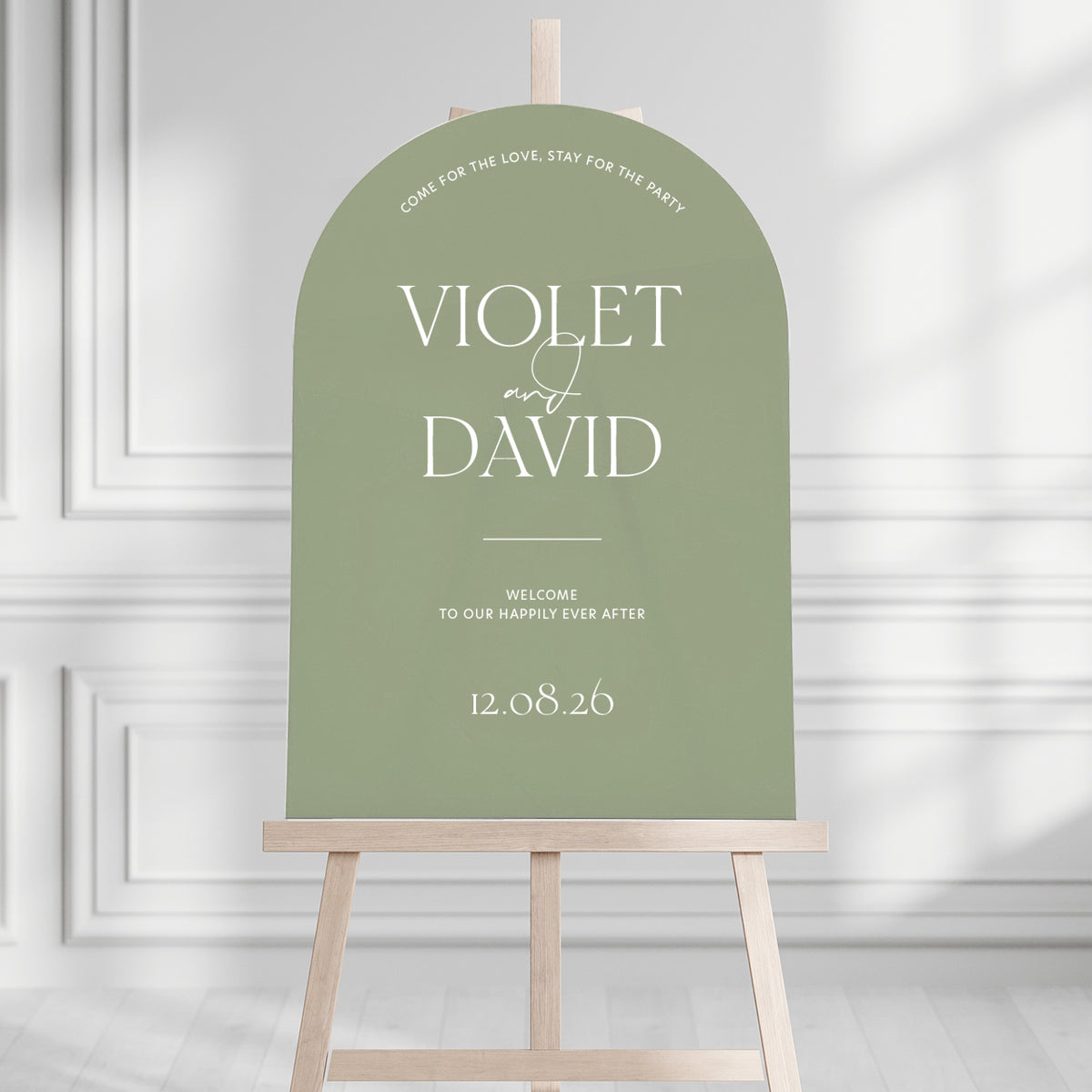 Violet Welcome Sign