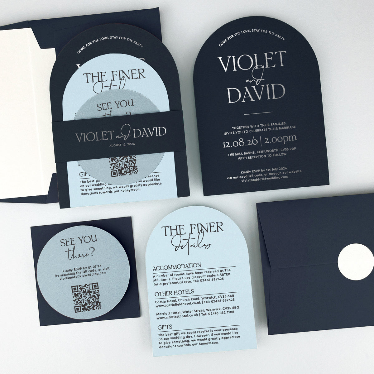 Violet Wedding Invitation