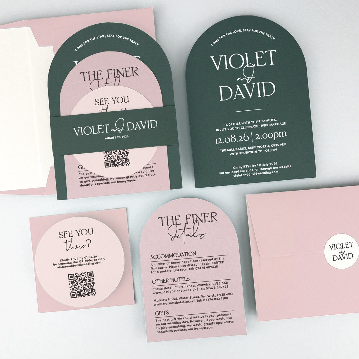 Violet Wedding Invitation
