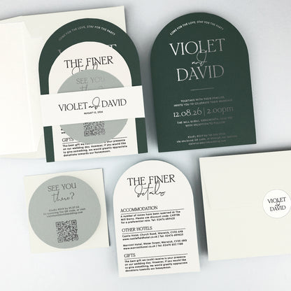 Violet Wedding Invitation