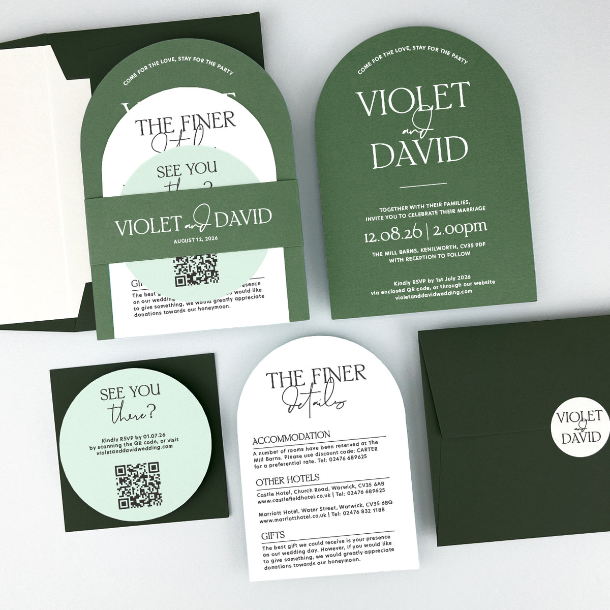Violet Wedding Invitation
