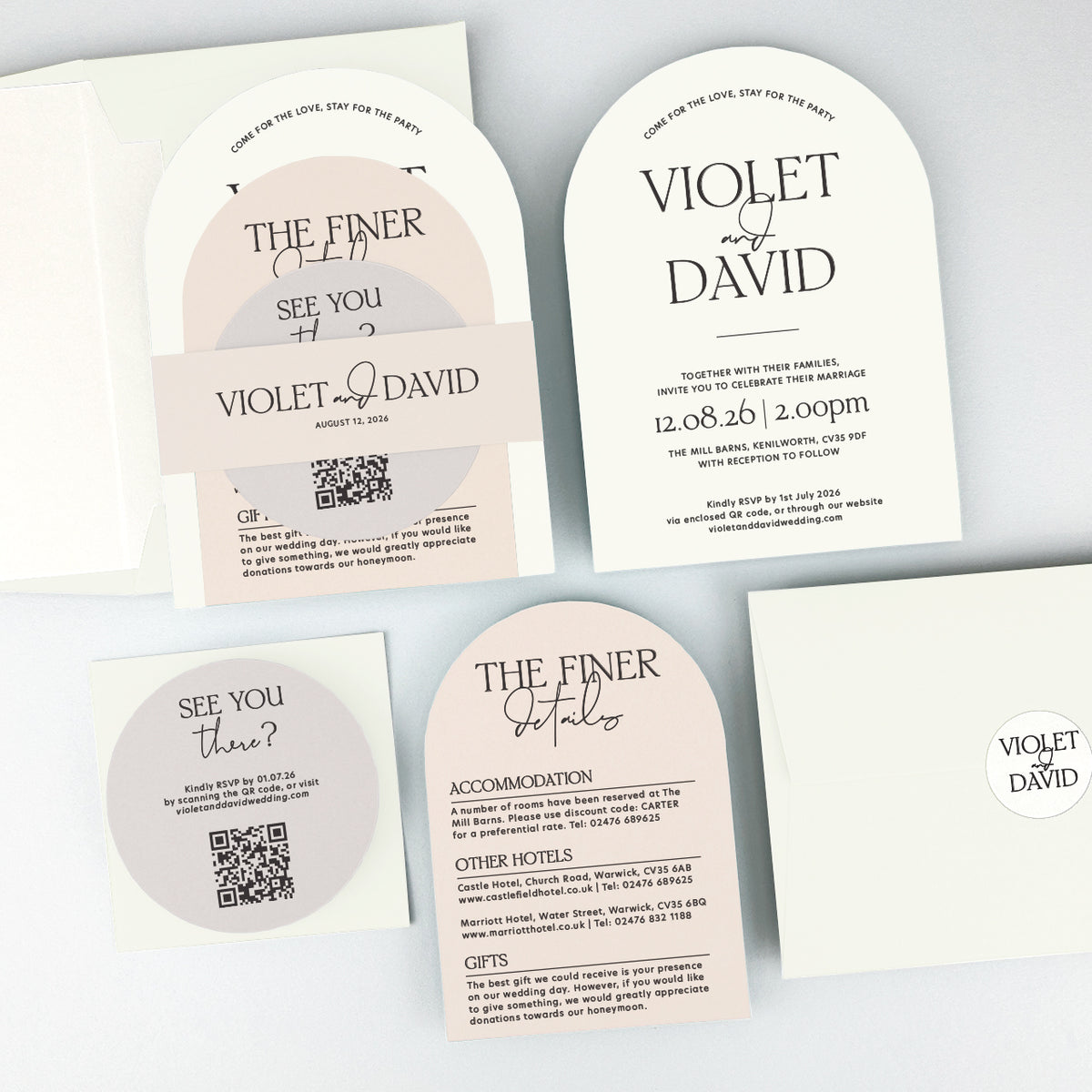 Violet Wedding Invitation