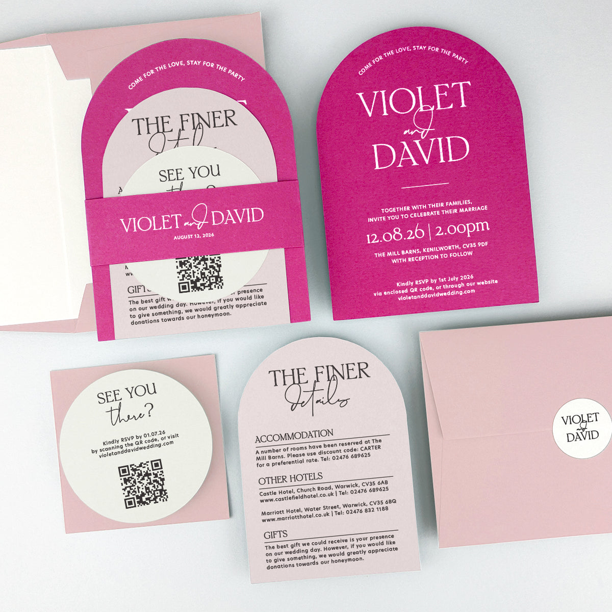 Violet Wedding Invitation