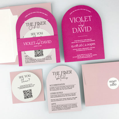 Violet Wedding Invitation