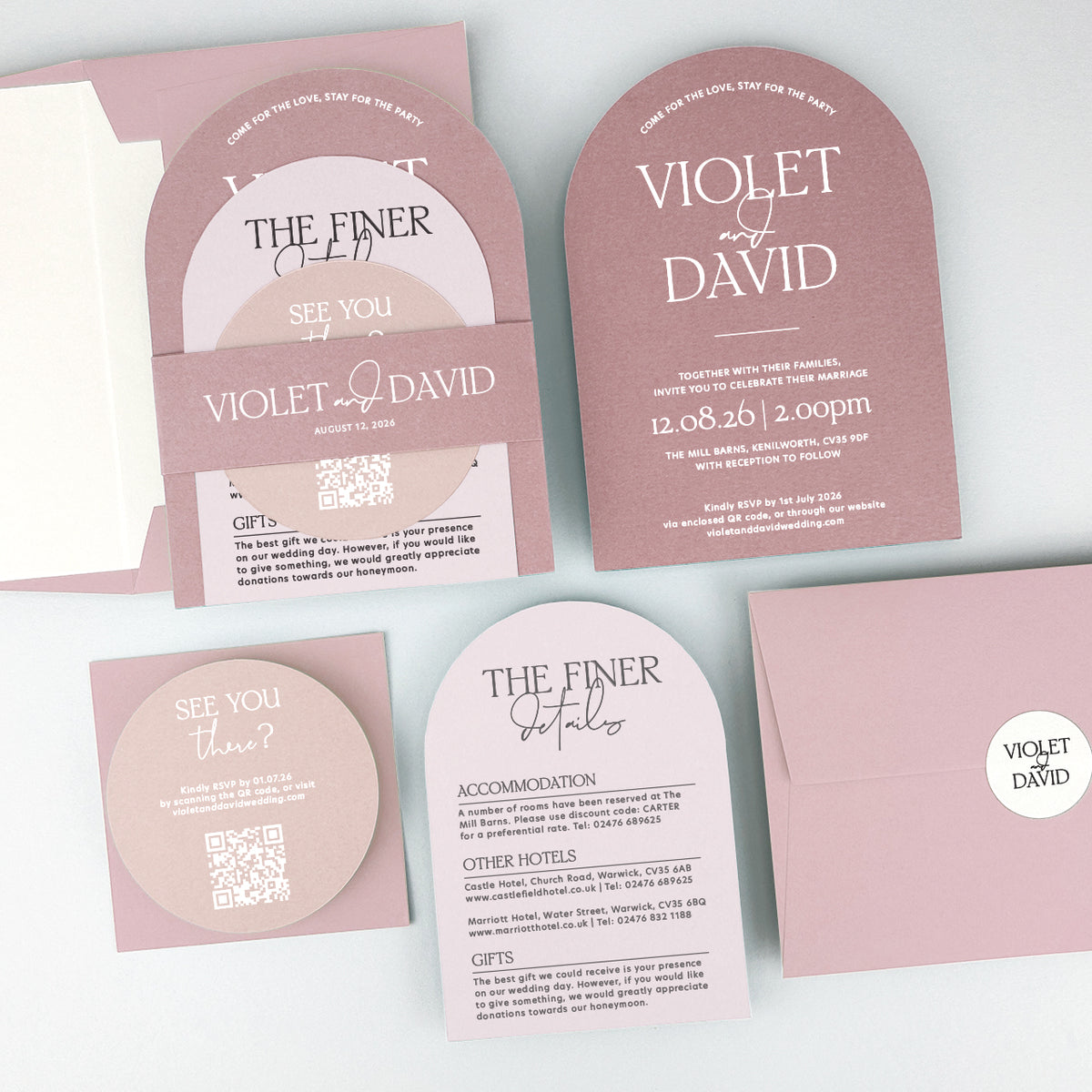 Violet Wedding Invitation