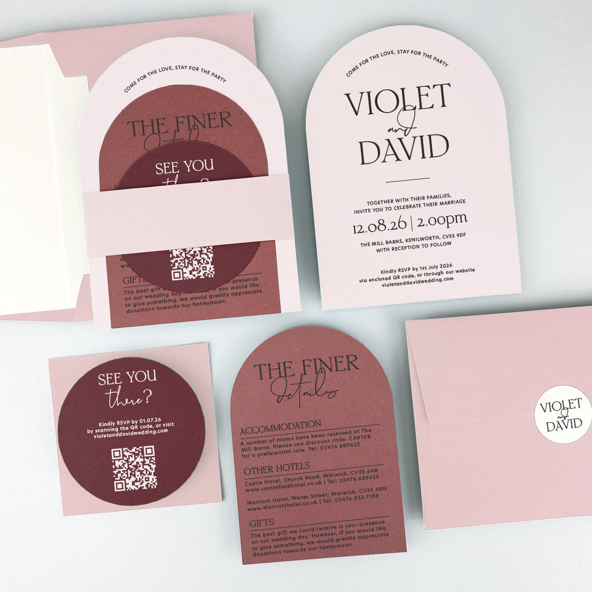 Violet Wedding Invitation