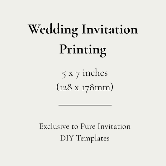 Wedding Invitation Print