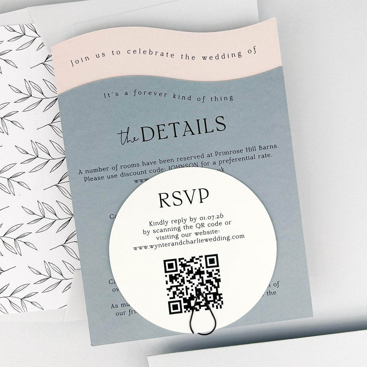 Wynter Wedding Invitation - Blues