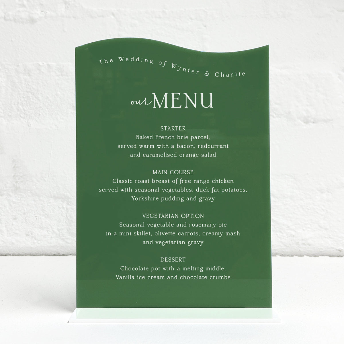 Wynter Matching Small Table Sign