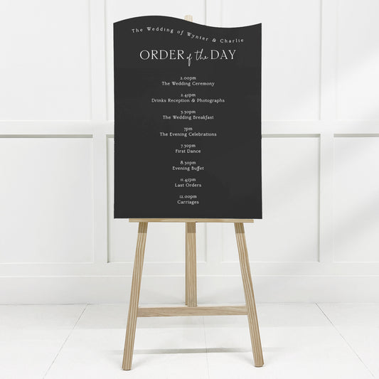 Wynter Order of the Day Sign