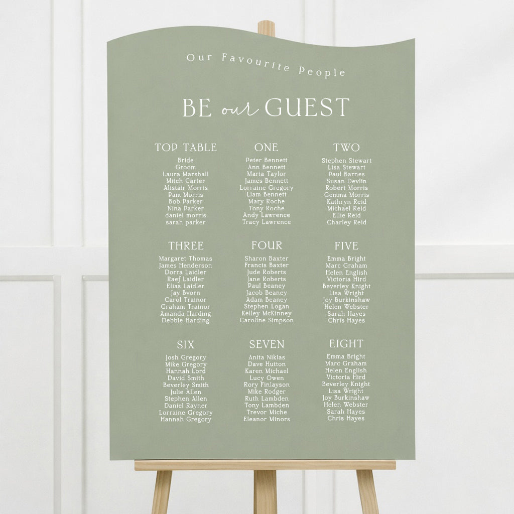 Wynter Seating Plan