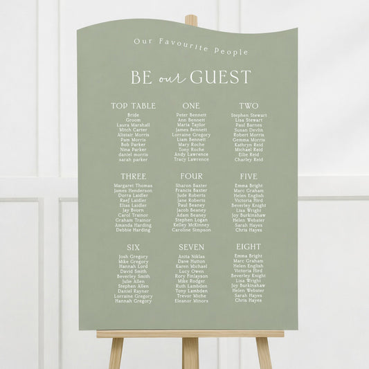 Wynter Seating Plan