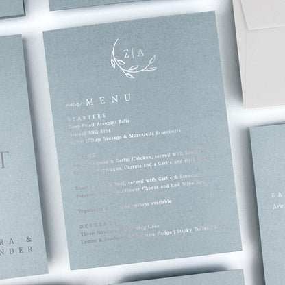 Zara Menu