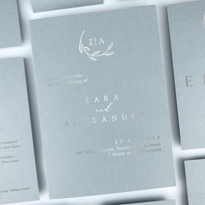 Zara Order of Service