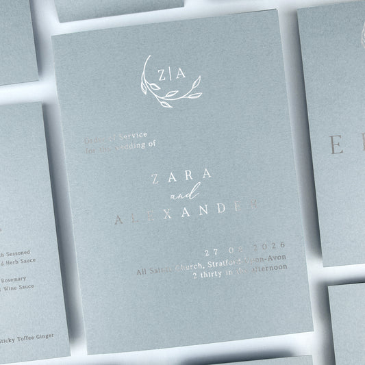 Zara Order of Service
