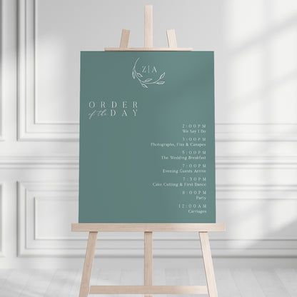 Zara Order of the Day Sign