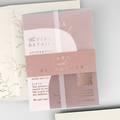 Zara Wedding Invitation - Pinks