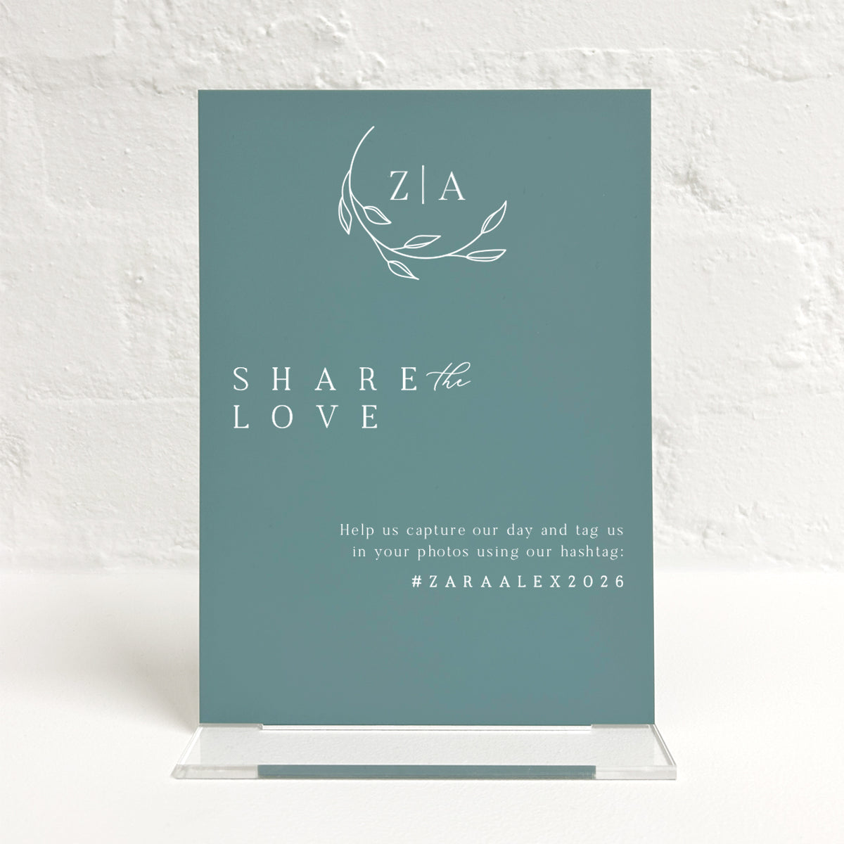 Zara Matching Small Table Sign