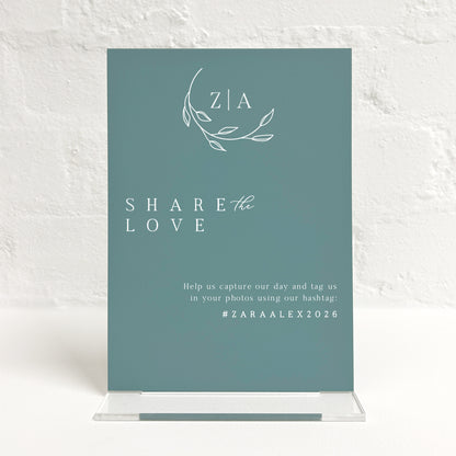 Zara Matching Small Table Sign