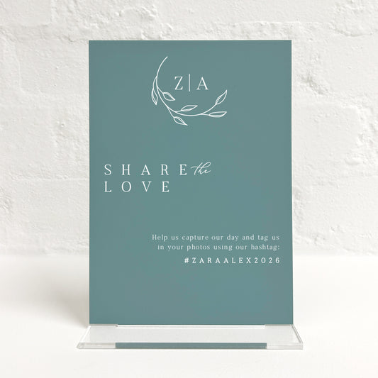 Zara Matching Small Table Sign