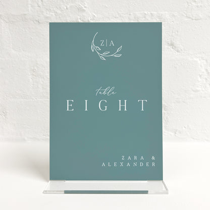 Zara Matching Small Table Sign
