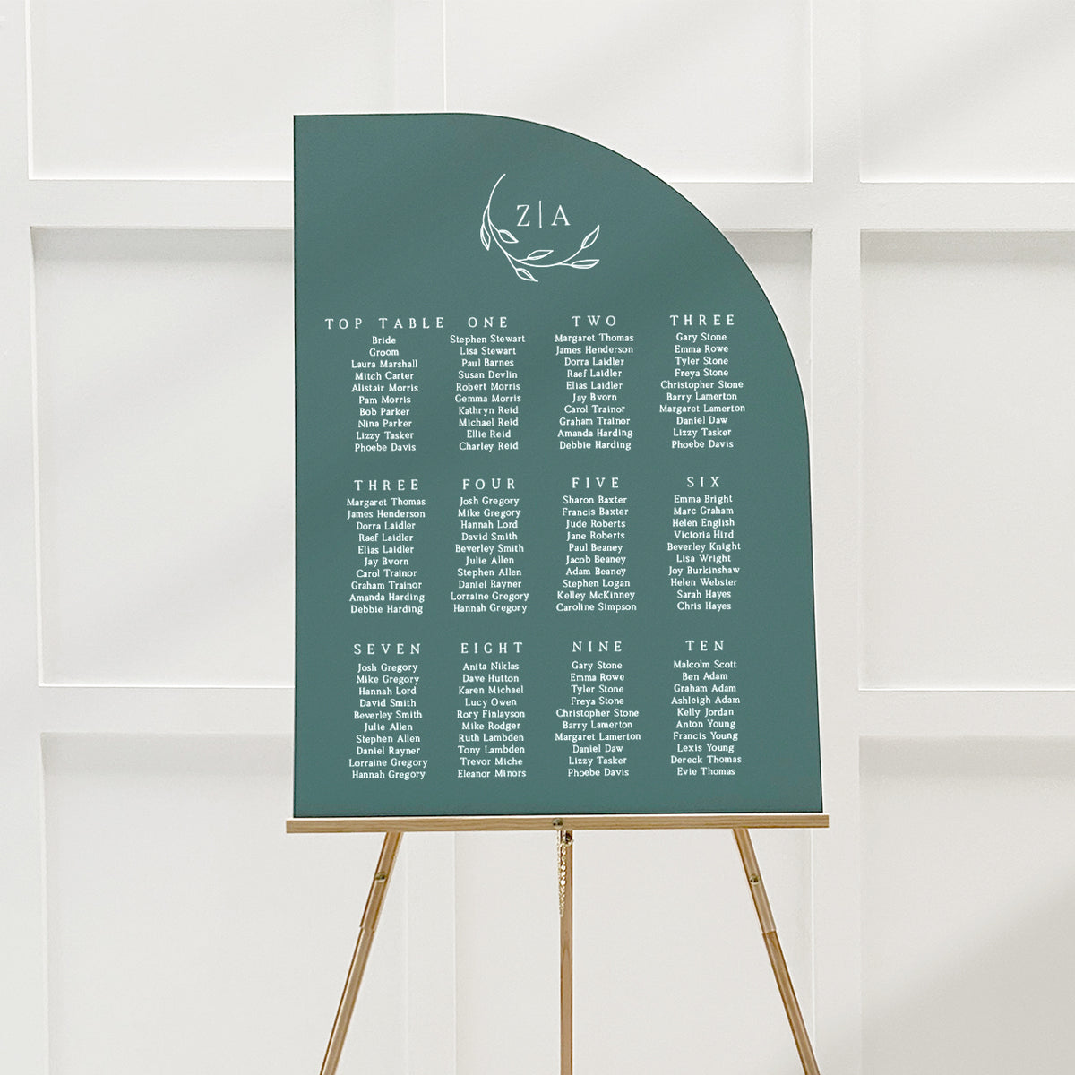 Zara Seating Plan