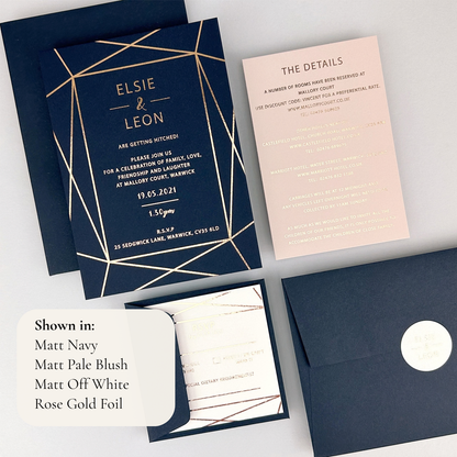 Zuri Wedding Invitation - Blues