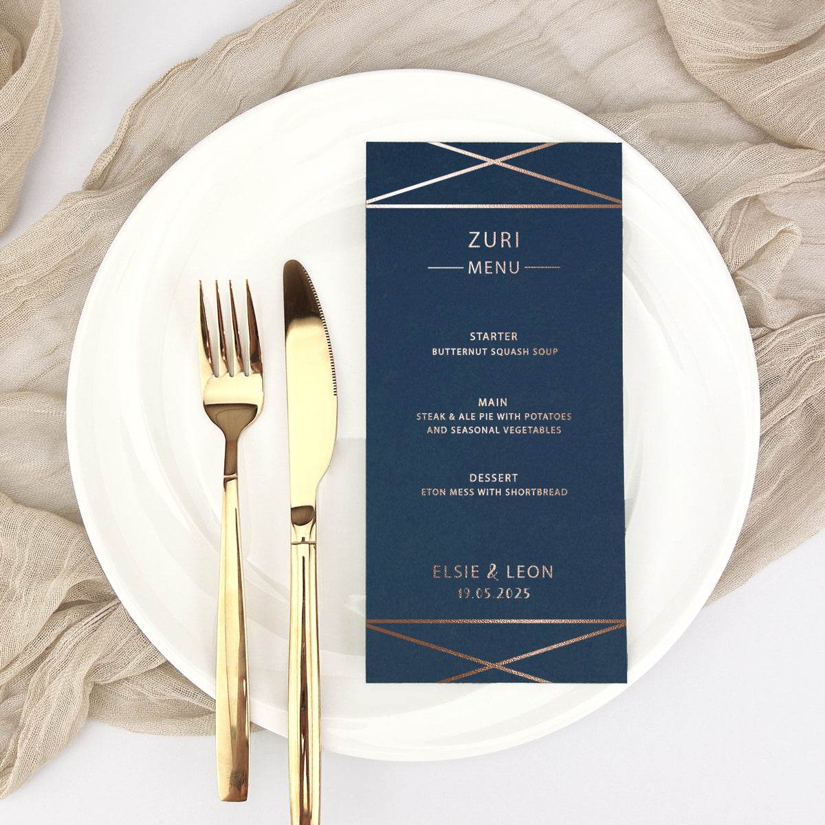 Zuri Personalised Guest Menu