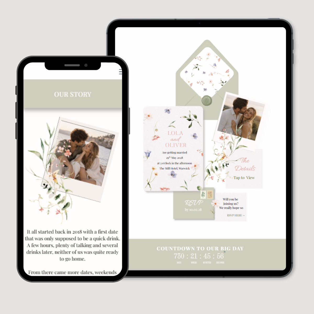 Lola Digital Invitation & Wedding Website