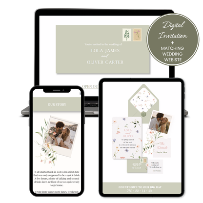 Lola Digital Invitation & Wedding Website