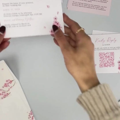 Valentina Pink Wedding Invitation